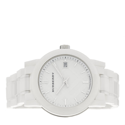 Burberry Stainless Steel Ceramic 34mm Quartz Watch White BU9180 2 of 4