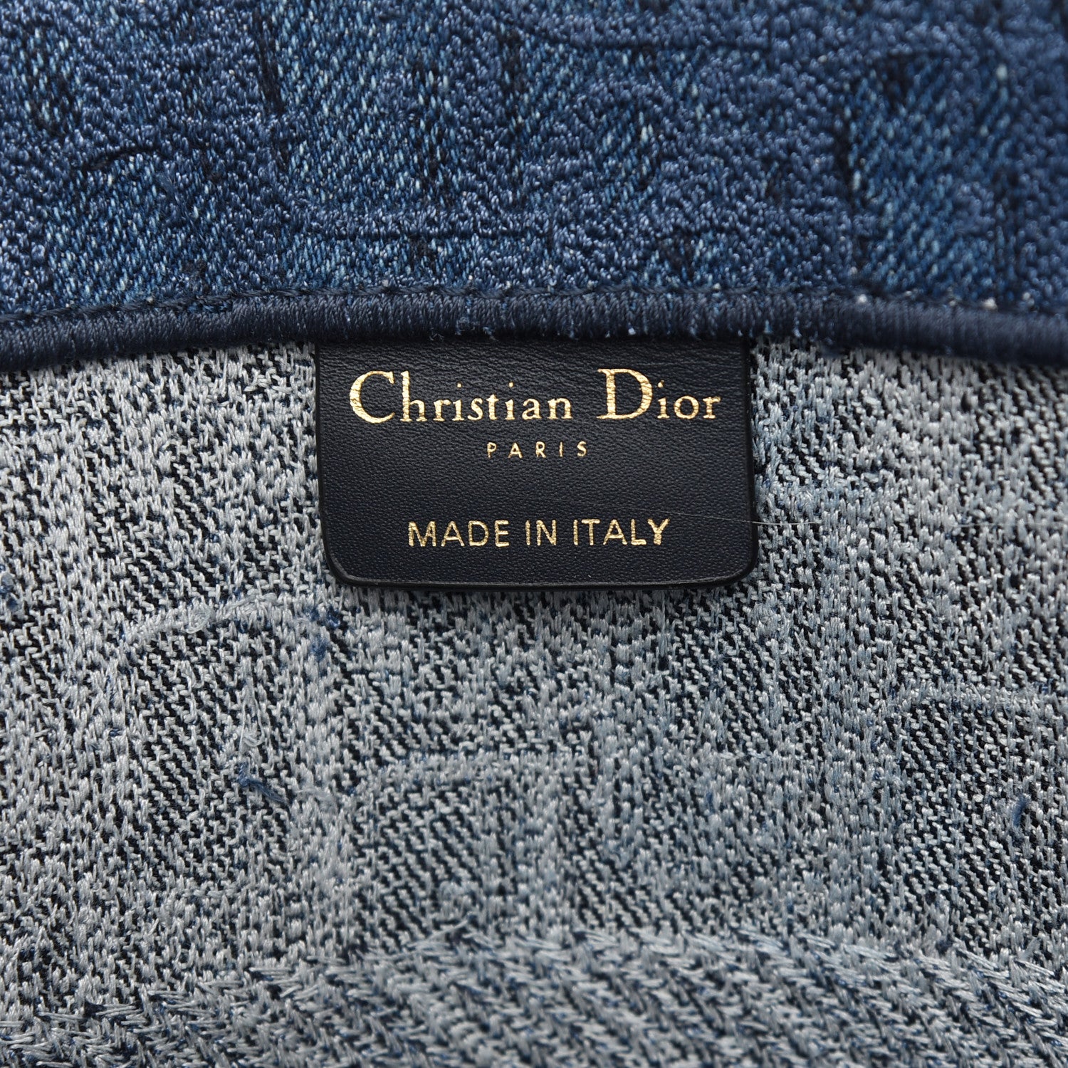 Christian Dior Oblique Denim Medium Book Tote Blue 6 of 9