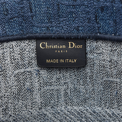 Christian Dior Oblique Denim Medium Book Tote Blue 6 of 9
