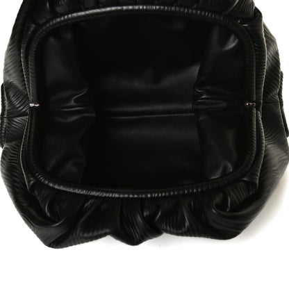 Bottega Veneta Bark Calfskin Embossed The Pouch Oversized Clutch Black 4 of 12
