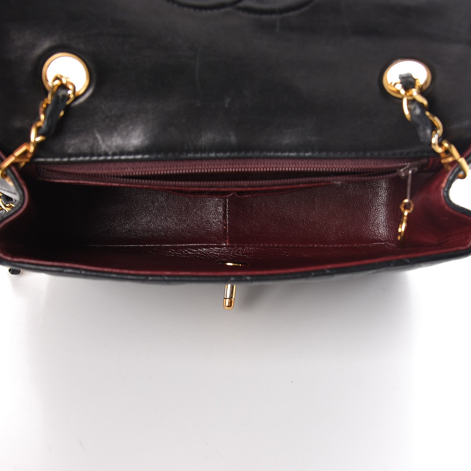 Chanel Lambskin Quilted Mini Square Flap Black 5 of 15