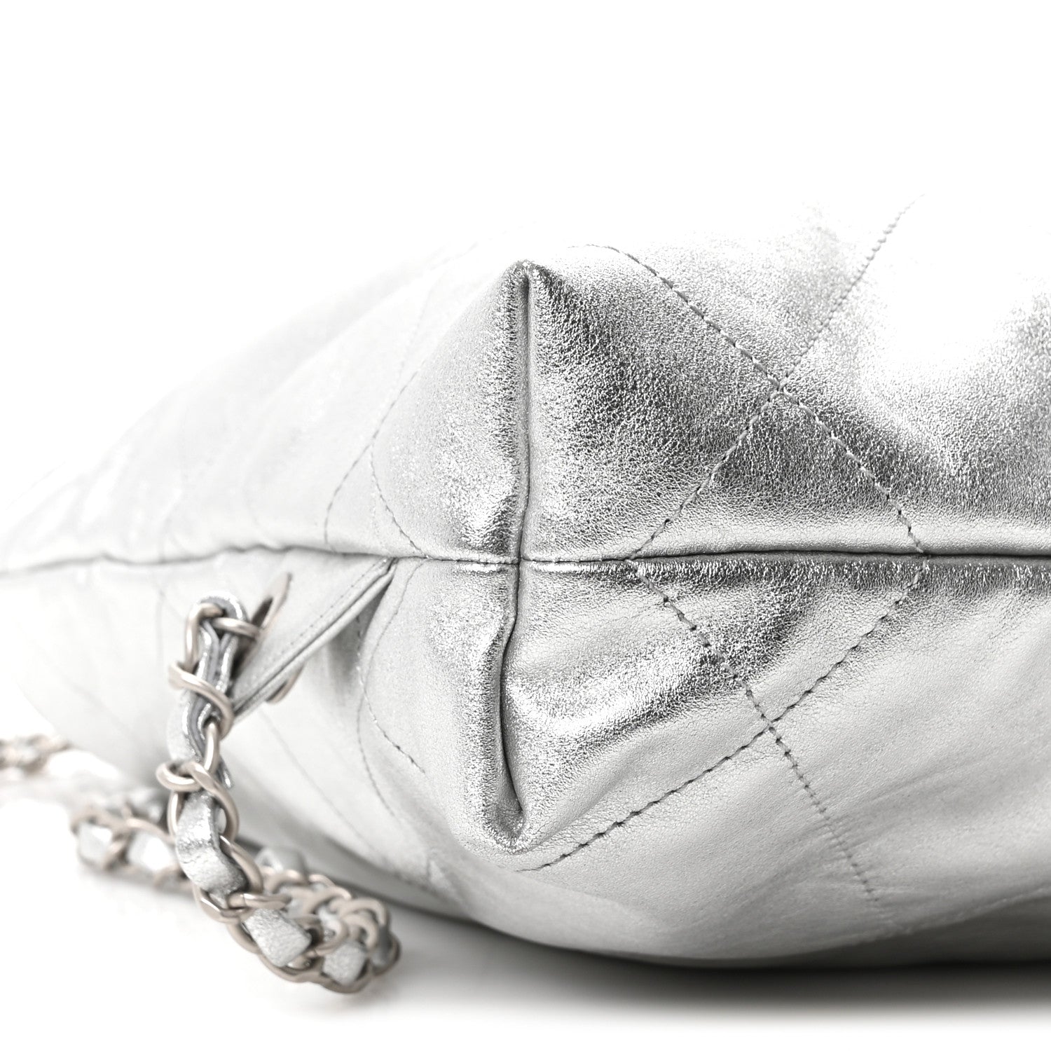 Chanel Metallic Calfskin Quilted Chanel 22 Backpack Silver 9 of 10