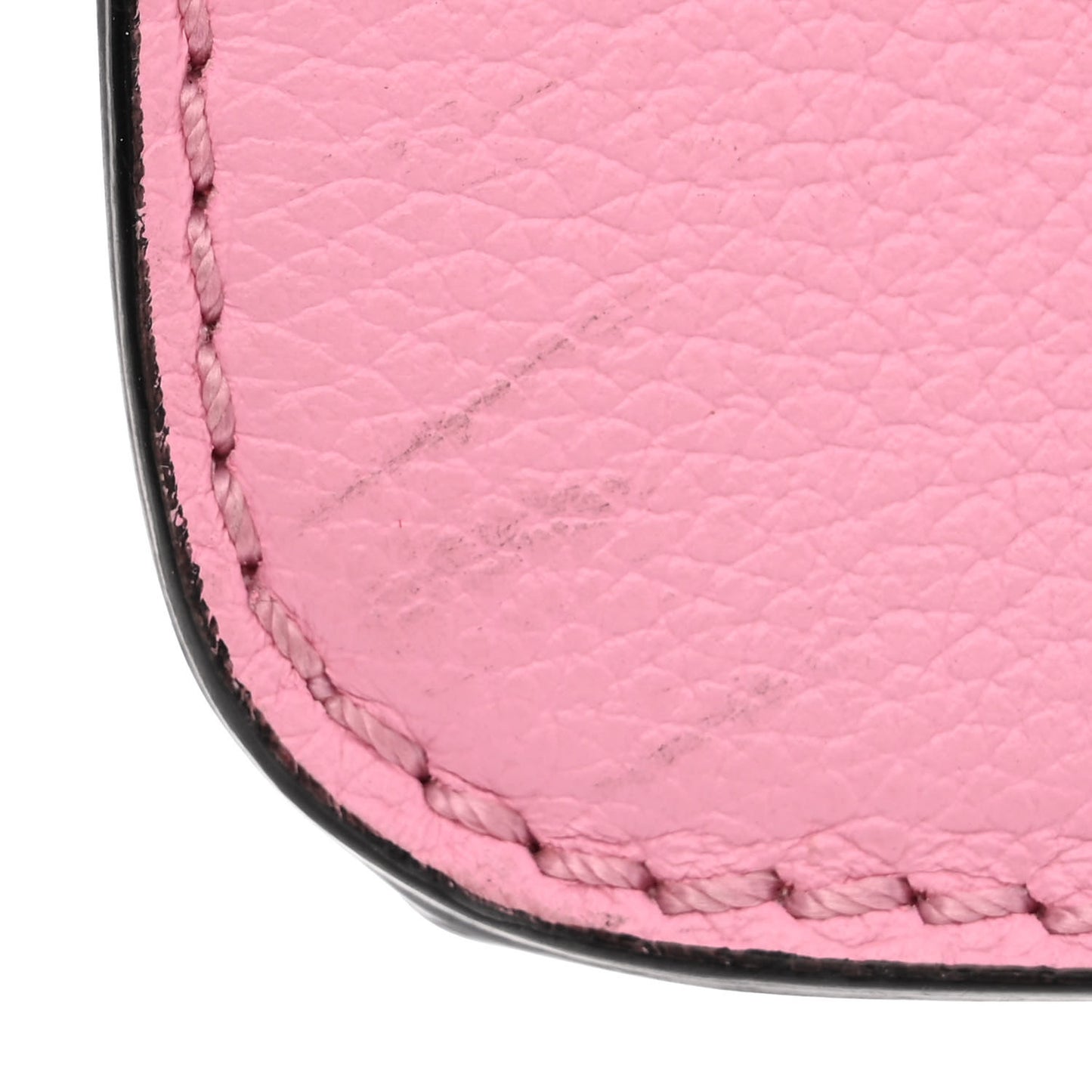 Grained Calfskin La Medusa Shoulder Bag Pink
