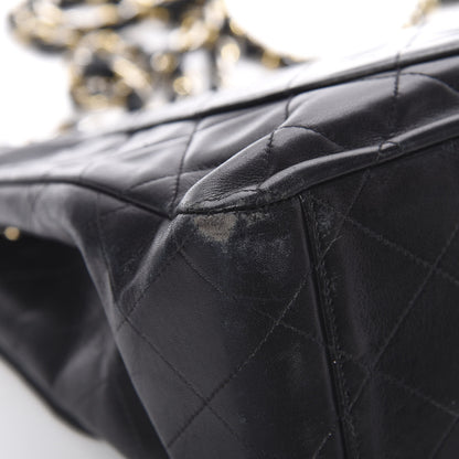 Chanel Lambskin Quilted XL Jumbo Single Flap Black 13 of 19
