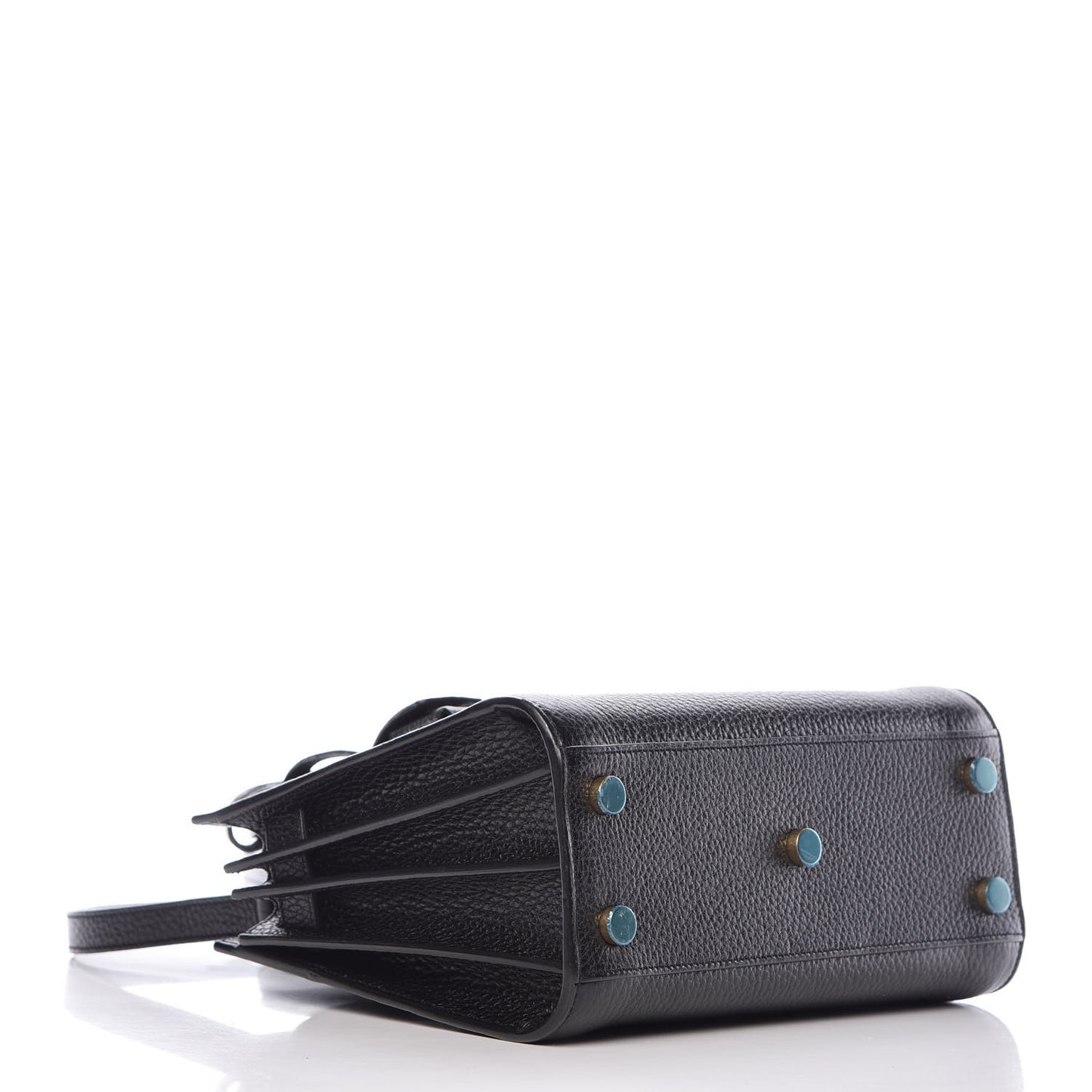 Grained Calfskin Nano Sac De Jour Black