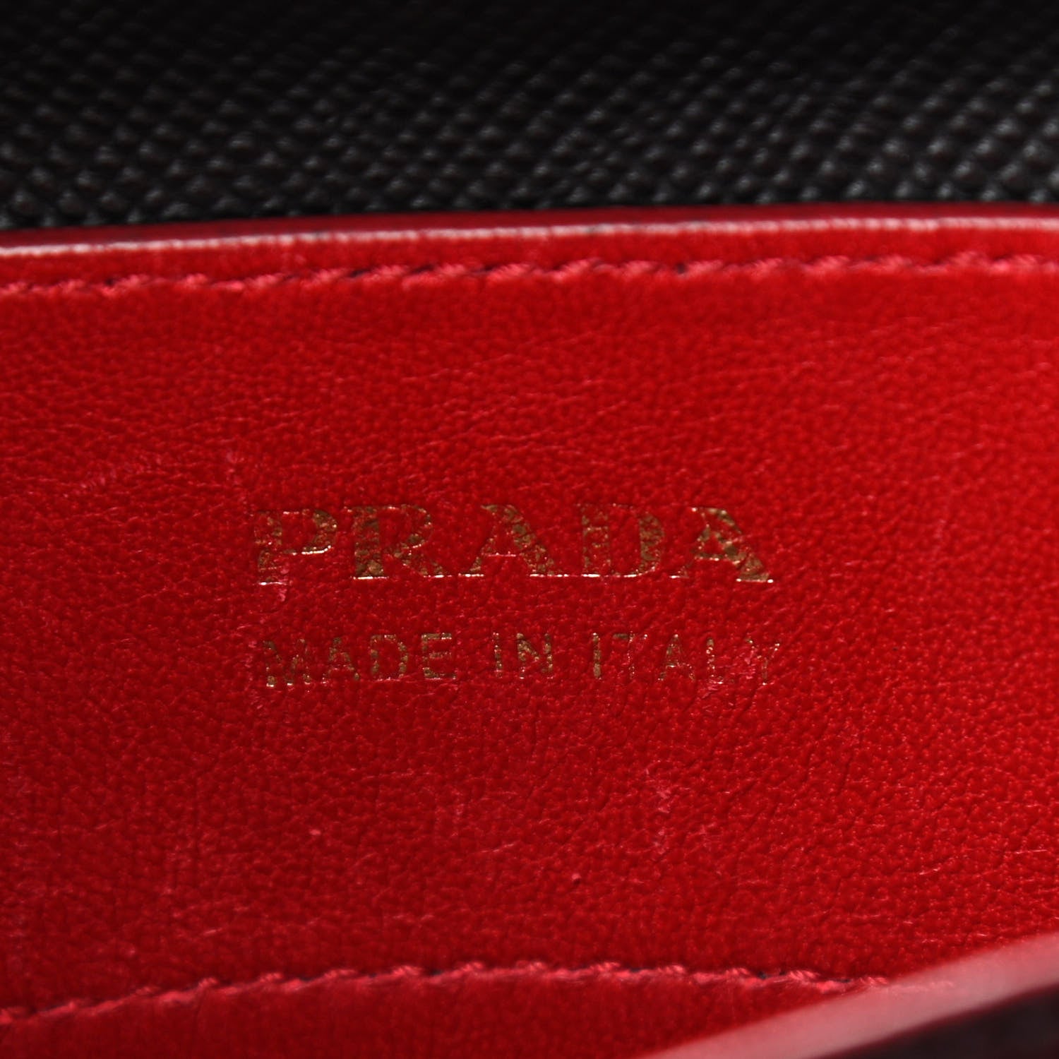 Prada Saffiano Cuir Medium Double Bag Black Fuoco 9 of 13