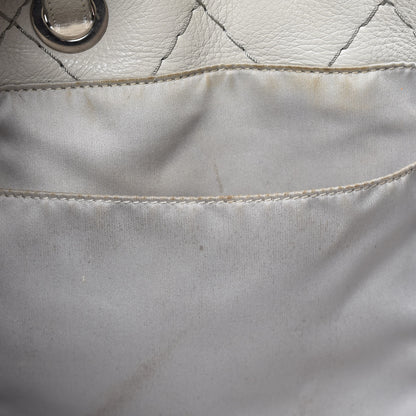 Chanel Glazed Calfskin Large On The Road Tote Light Grey 11 of 22