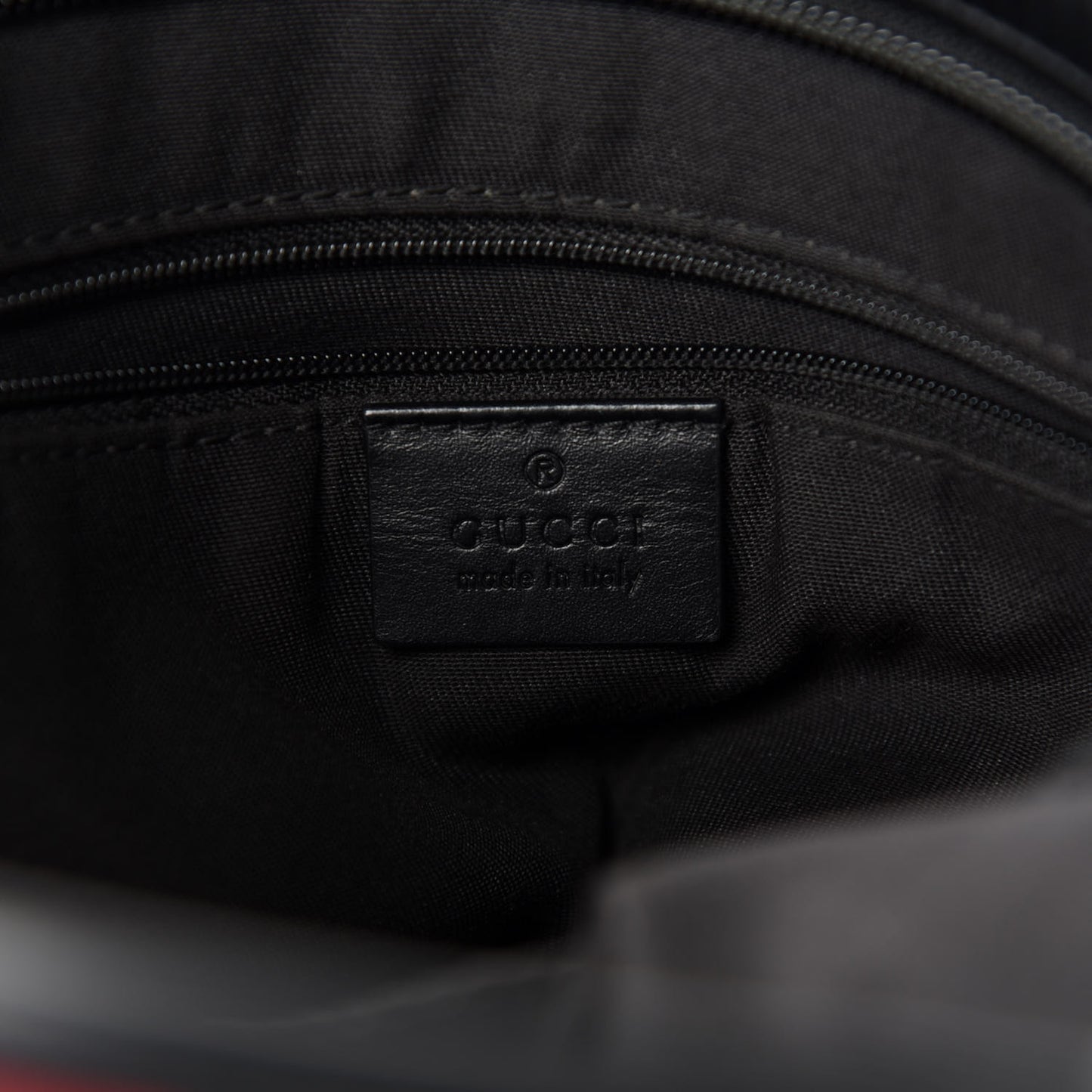 GG Monogram Web Flat Messenger Bag Black