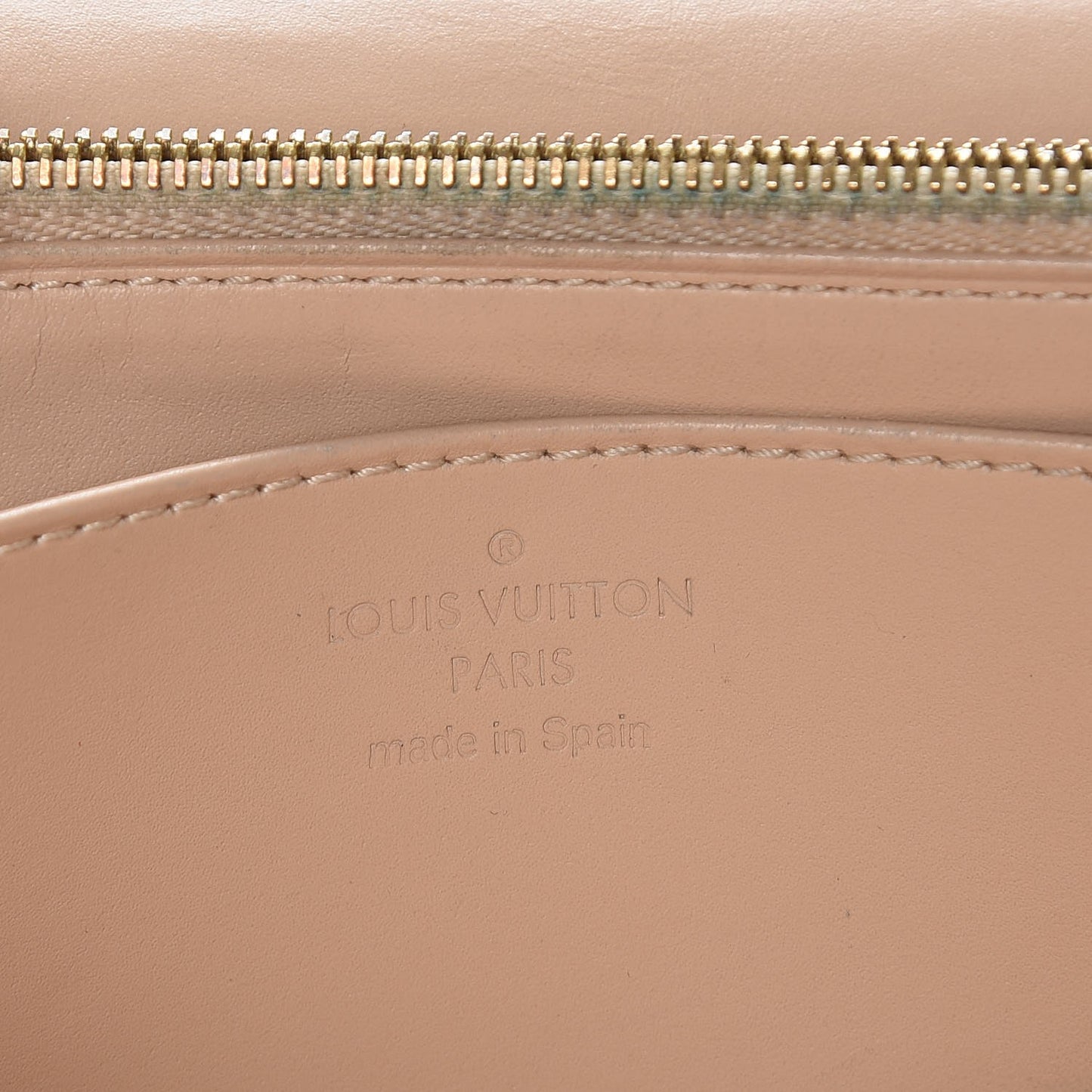 Patent Louise Clutch Nude