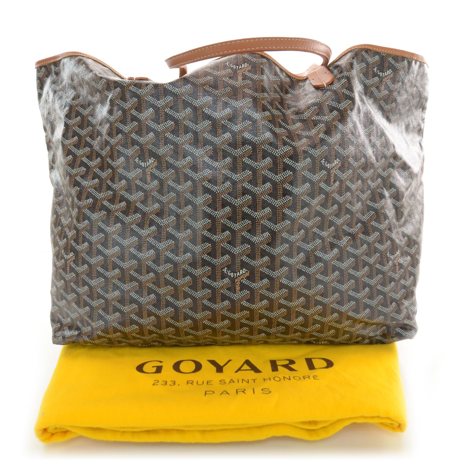 Goyard Goyardine Saint Louis GM Black Gold 3 of 6