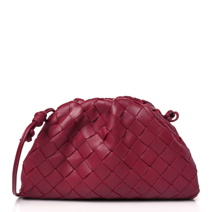 Bottega Veneta Nappa Intrecciato The Mini Pouch Amaranto 1 of 9