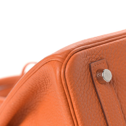 Hermes Togo Birkin 30 Orange 9 of 12