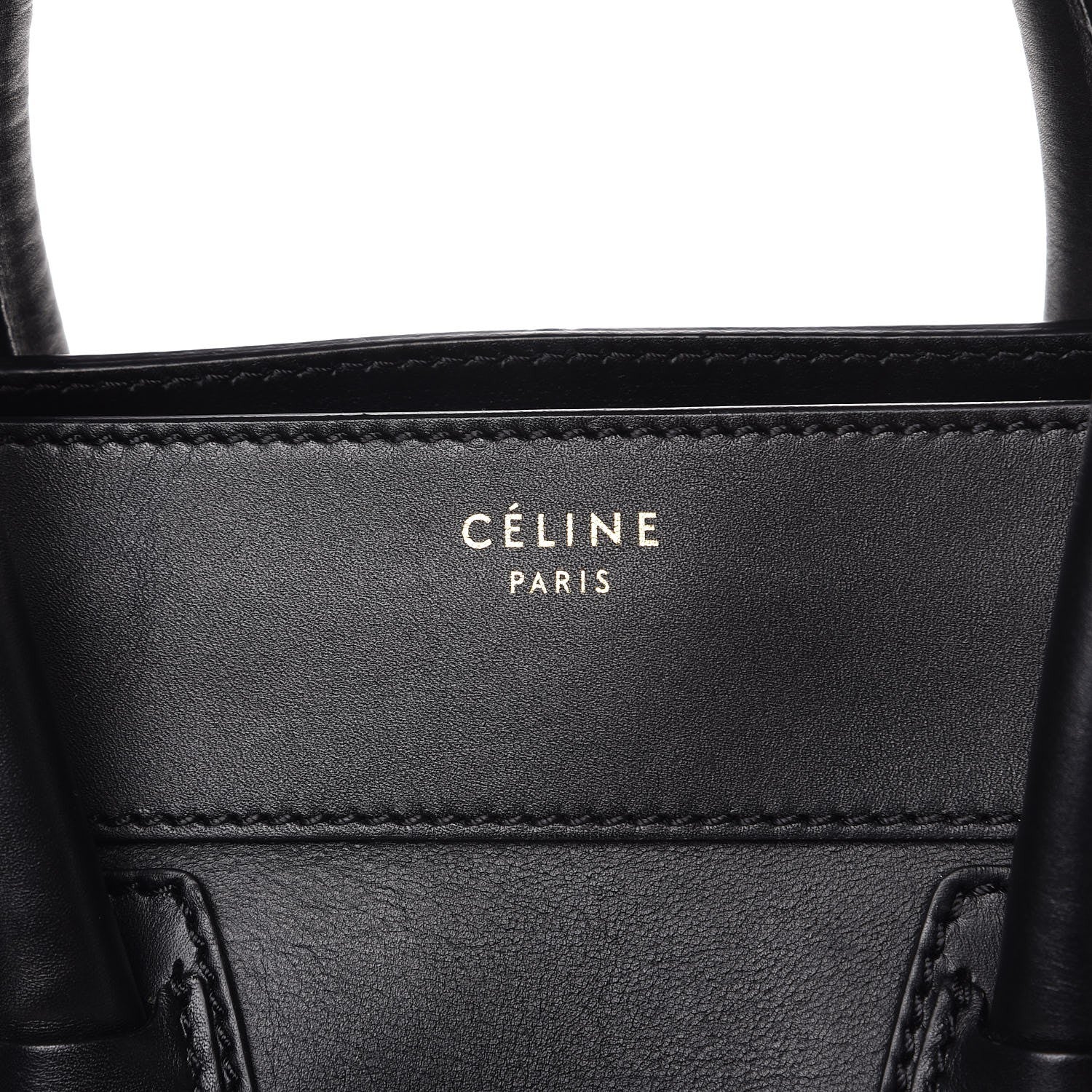 Celine Smooth Calfskin Mini Luggage Black 8 of 9