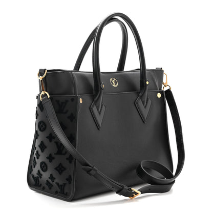 Louis Vuitton Calfskin Monogram Tufting On My Side Black 3 of 9