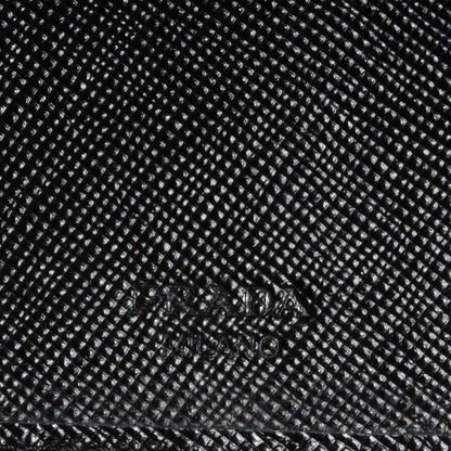 Prada Saffiano Metal Continental Flap Wallet Nero Black 6 of 8