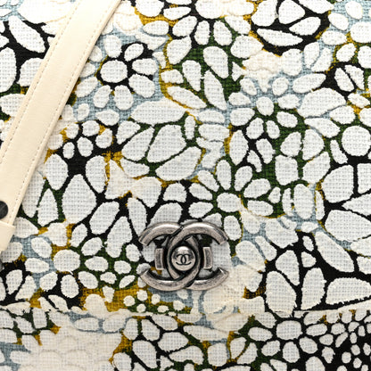 Chanel Tweed Quilted Floral Single Flap White 9 of 13