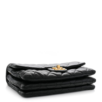 Chanel Lambskin Quilted Small Pillow Crush Flap Black 4 of 11