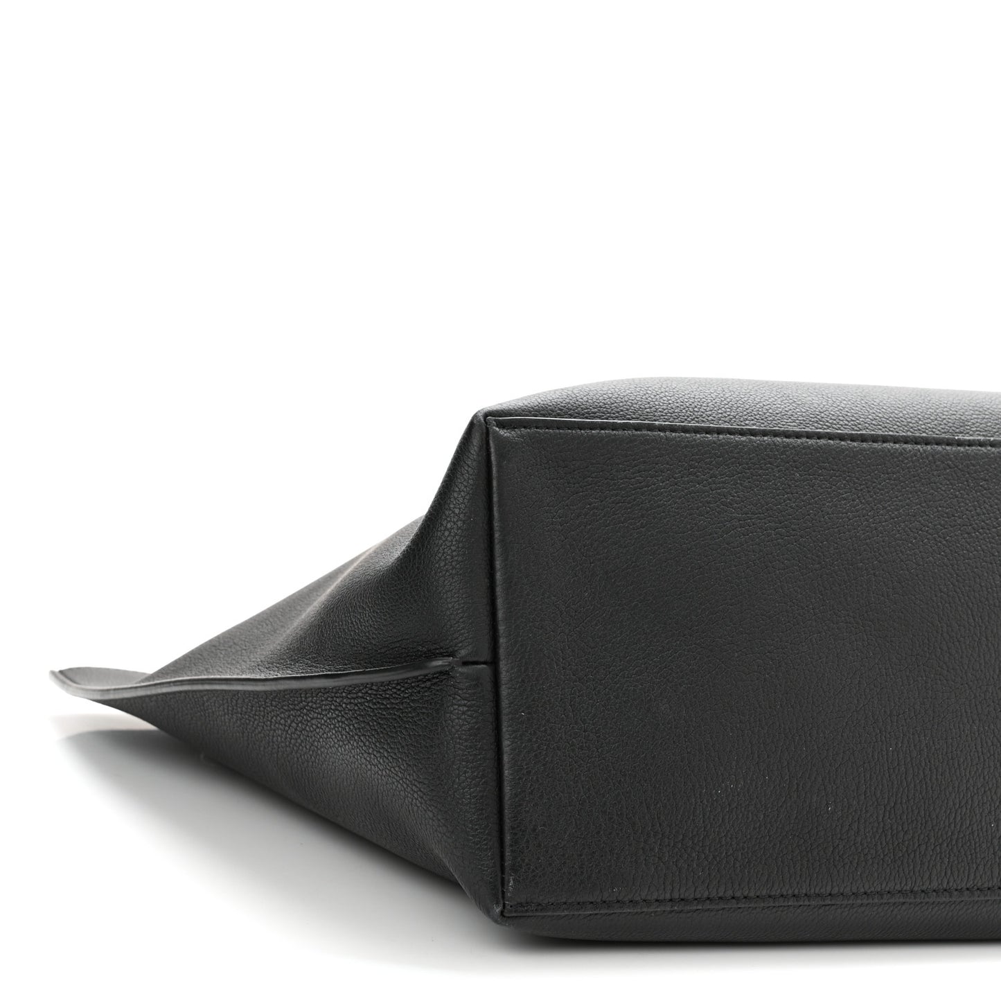 Calfskin Lockme Go Tote Black