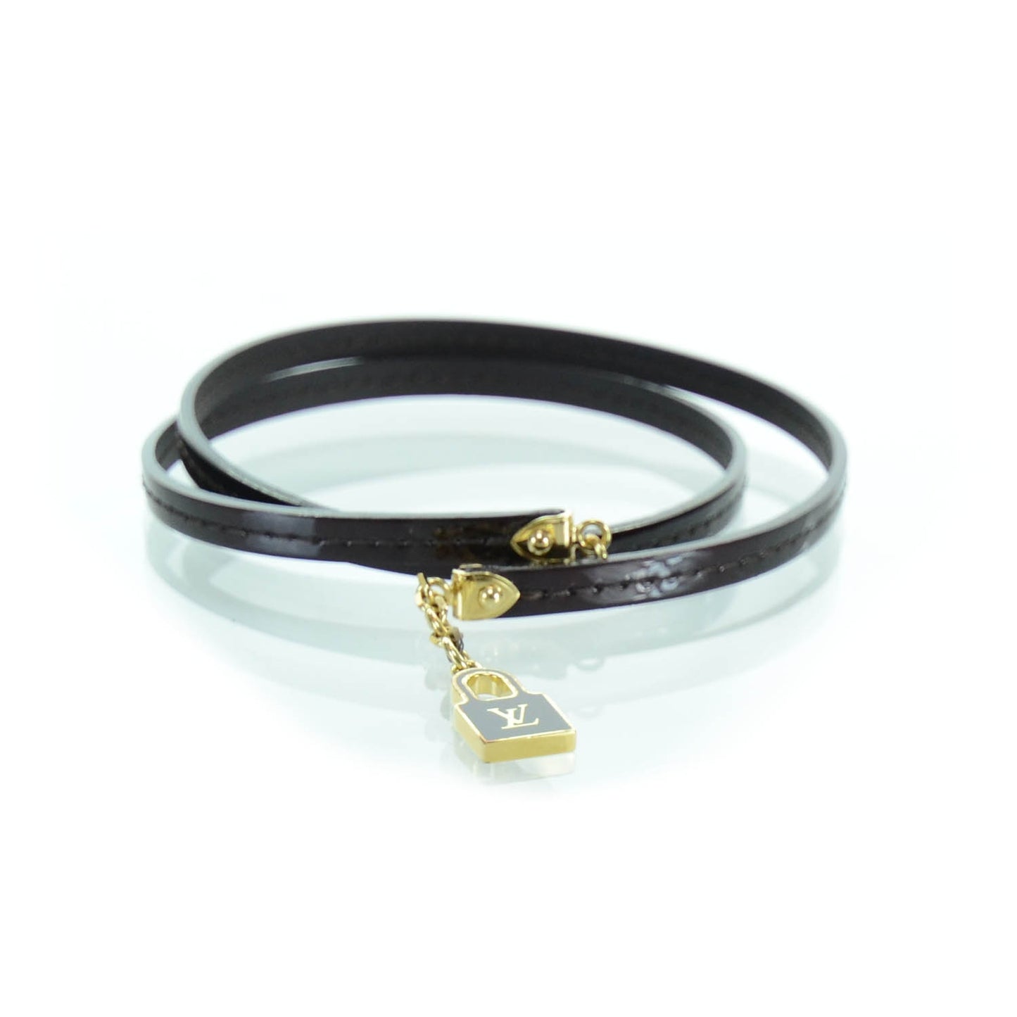 Patent Commit Wrap Bracelet Amarante