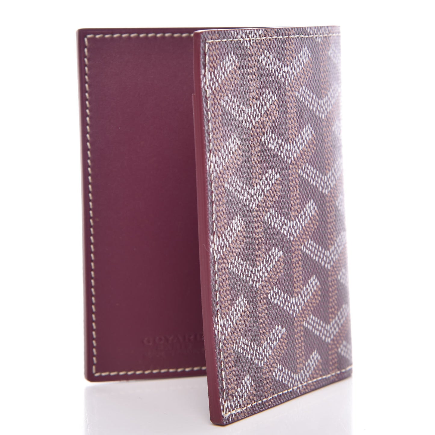 Goyardine Saint Marc Folding Card Case Bordeaux