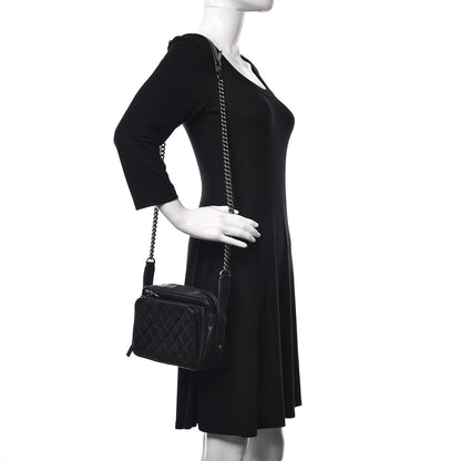 Chanel Caviar Quilted Medium Business Trip Camera Bag Black 2 of 10