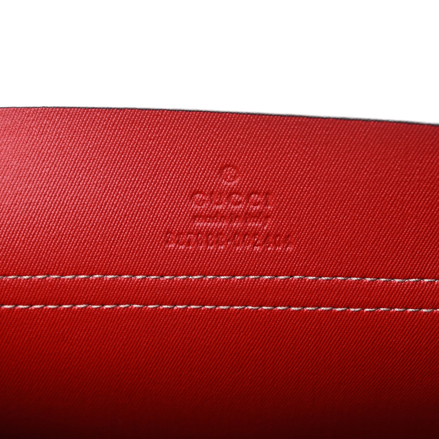 Gucci GG Supreme Monogram No Longer Not Yet Large Clutch Red 5 of 7