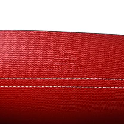 Gucci GG Supreme Monogram No Longer Not Yet Large Clutch Red 5 of 7