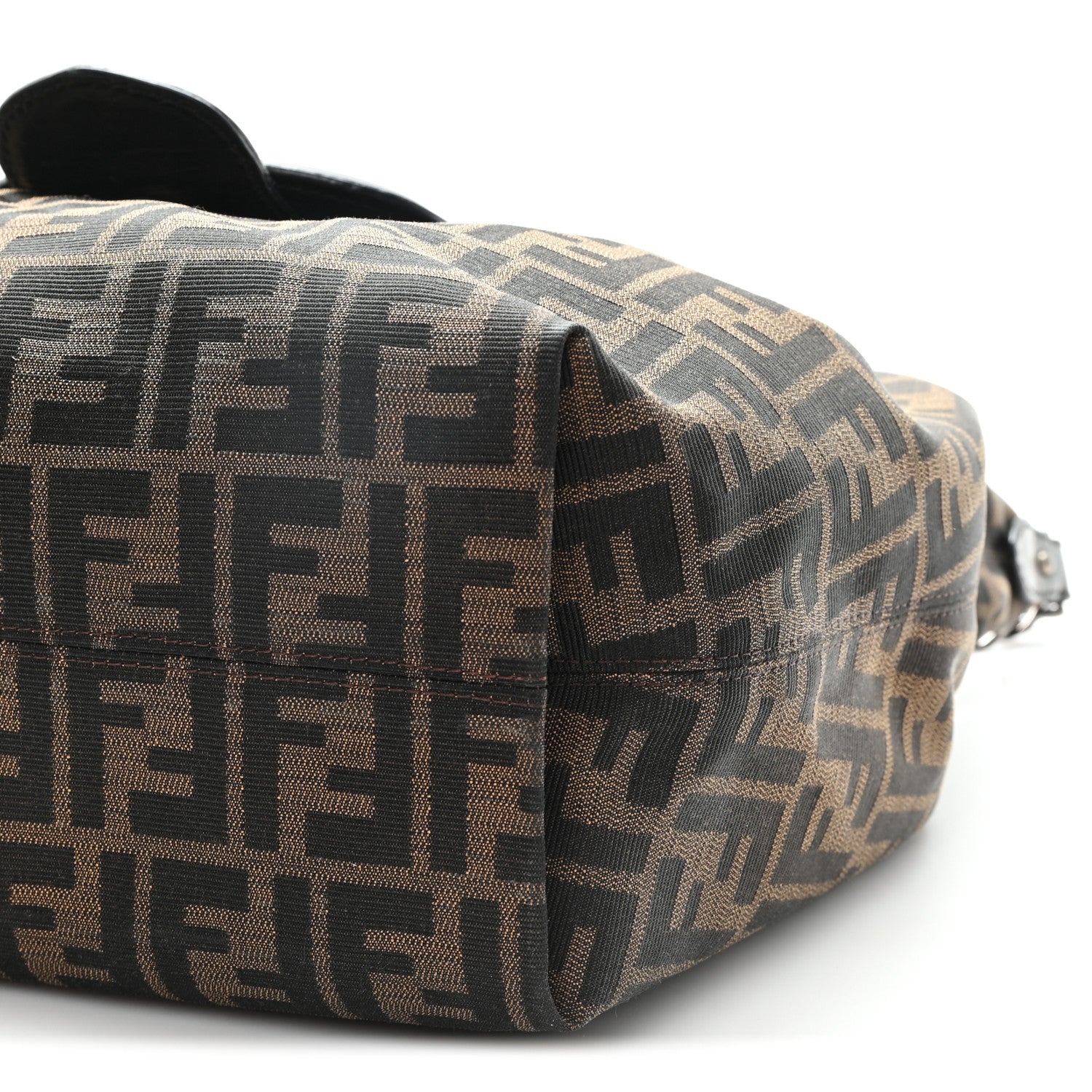 Fendi Zucca B Buckle Hobo Tobacco Castagna 9 of 10