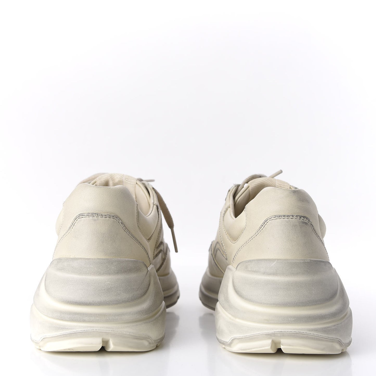 Soft Calfskin Womens Rhyton Sneakers 38 Ivory