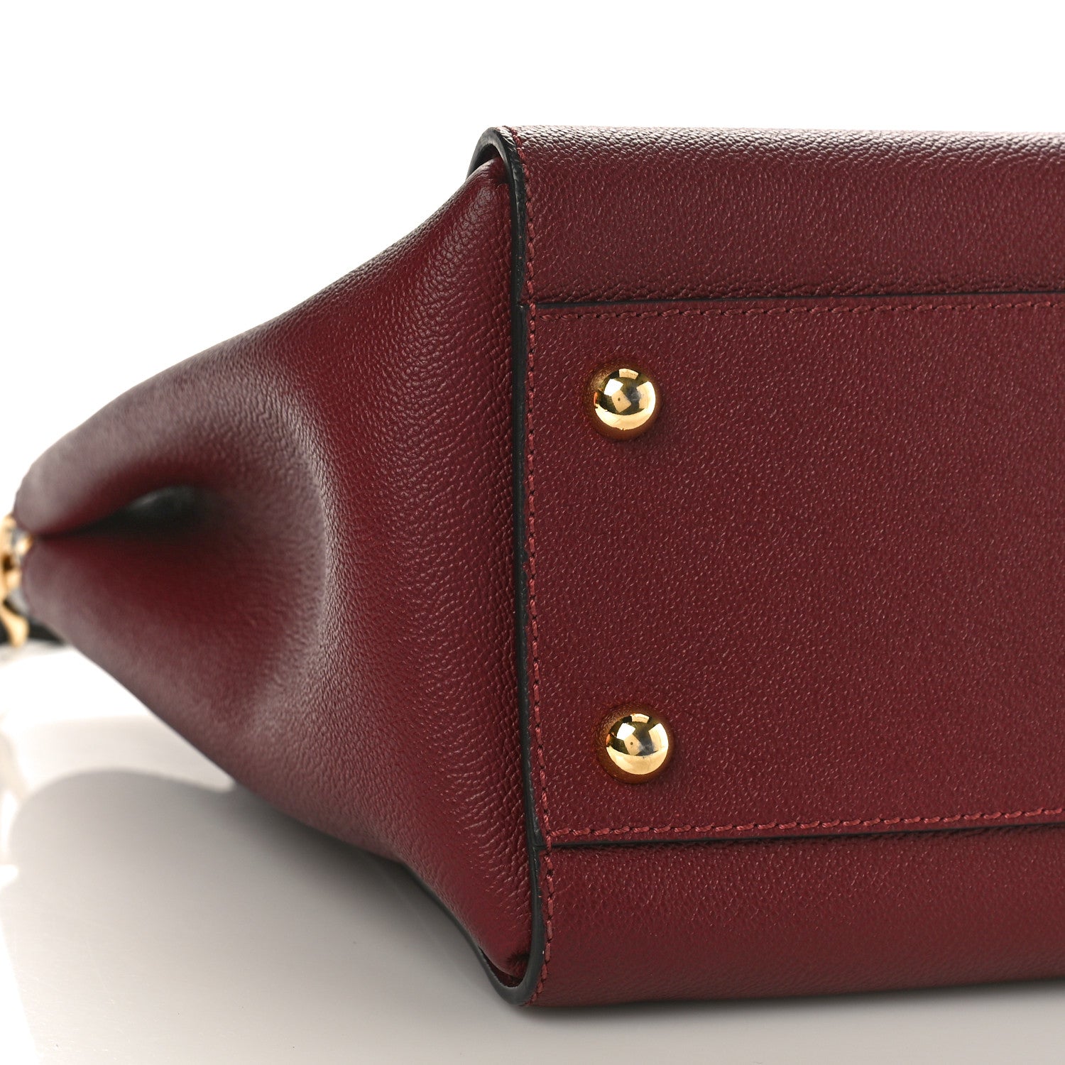 Burberry Soft Grain Medium Buckle Tote Dark Plum 7 of 8