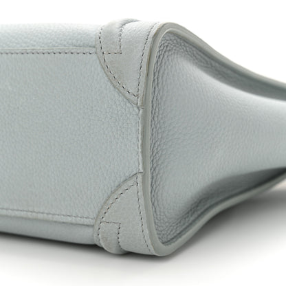 Celine Drummed Calfskin Nano Luggage Almond 10 of 17