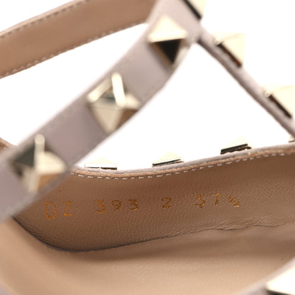 Valentino Garavani Patent Nappa Rockstud Ankle Strap 100mm Pumps 37.5 Poudre 9 of 10