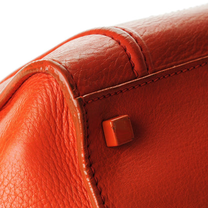 Celine Supple Calfskin Medium Phantom Luggage Orange 12 of 17