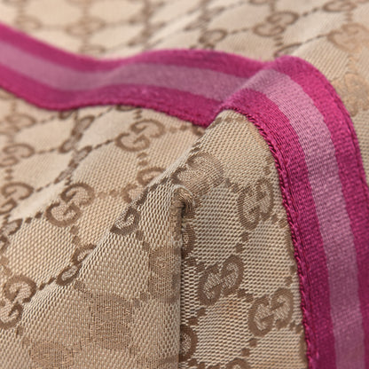 Gucci GG Monogram Jolicoeur Vertical Shopping Tote Pink 5 of 14