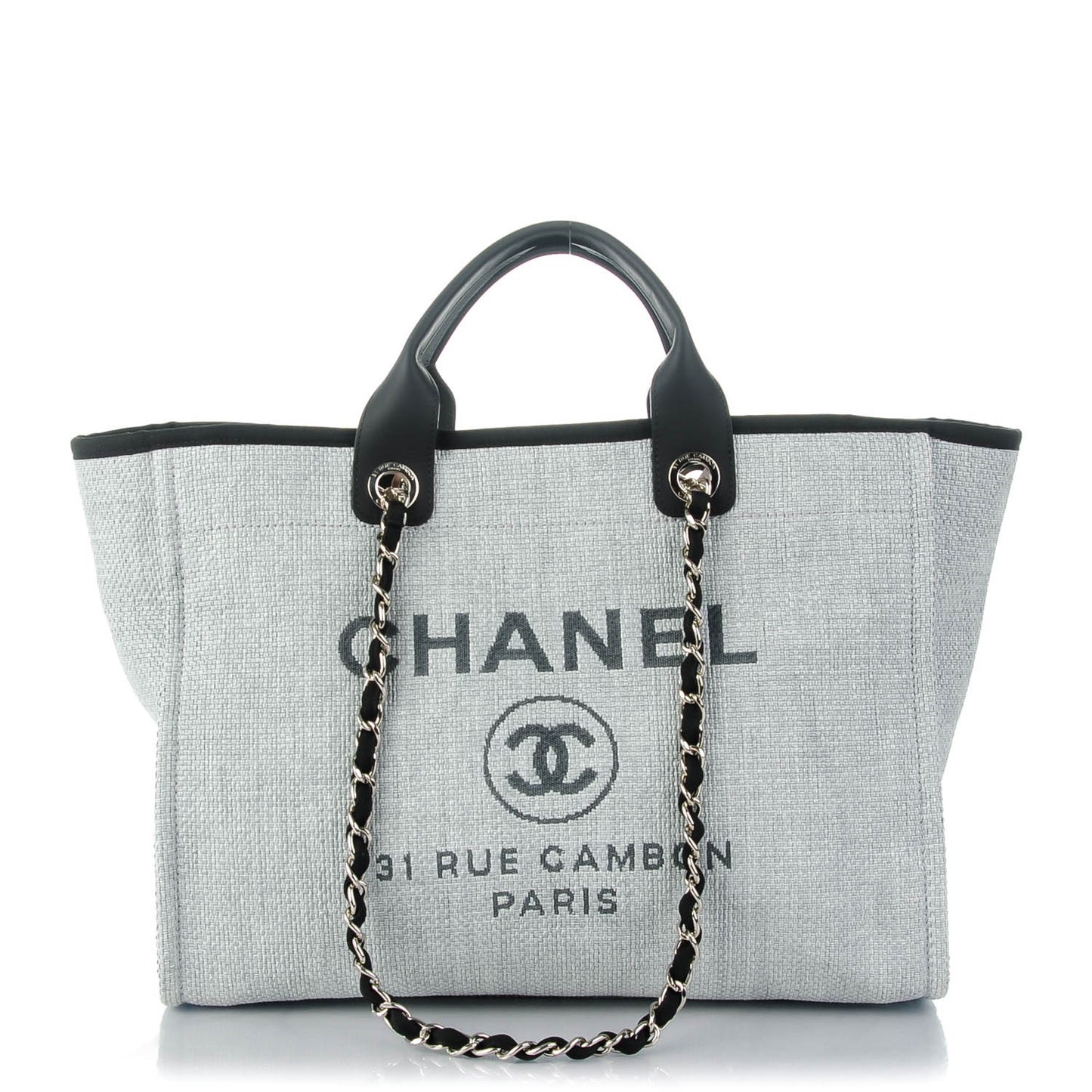 Canvas Deauville Large Tote Grey