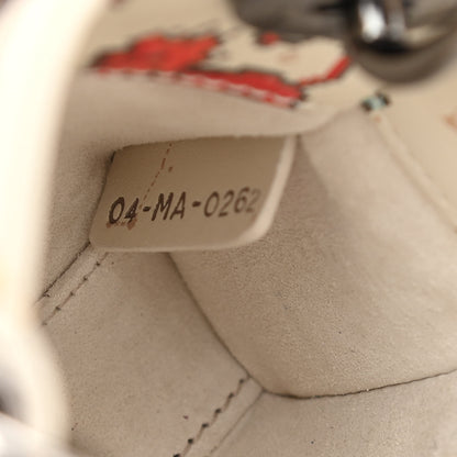 Christian Dior Smooth Calfskin Zodiac Pixel Printed Micro Lady Dior White Multicolor 7 of 10