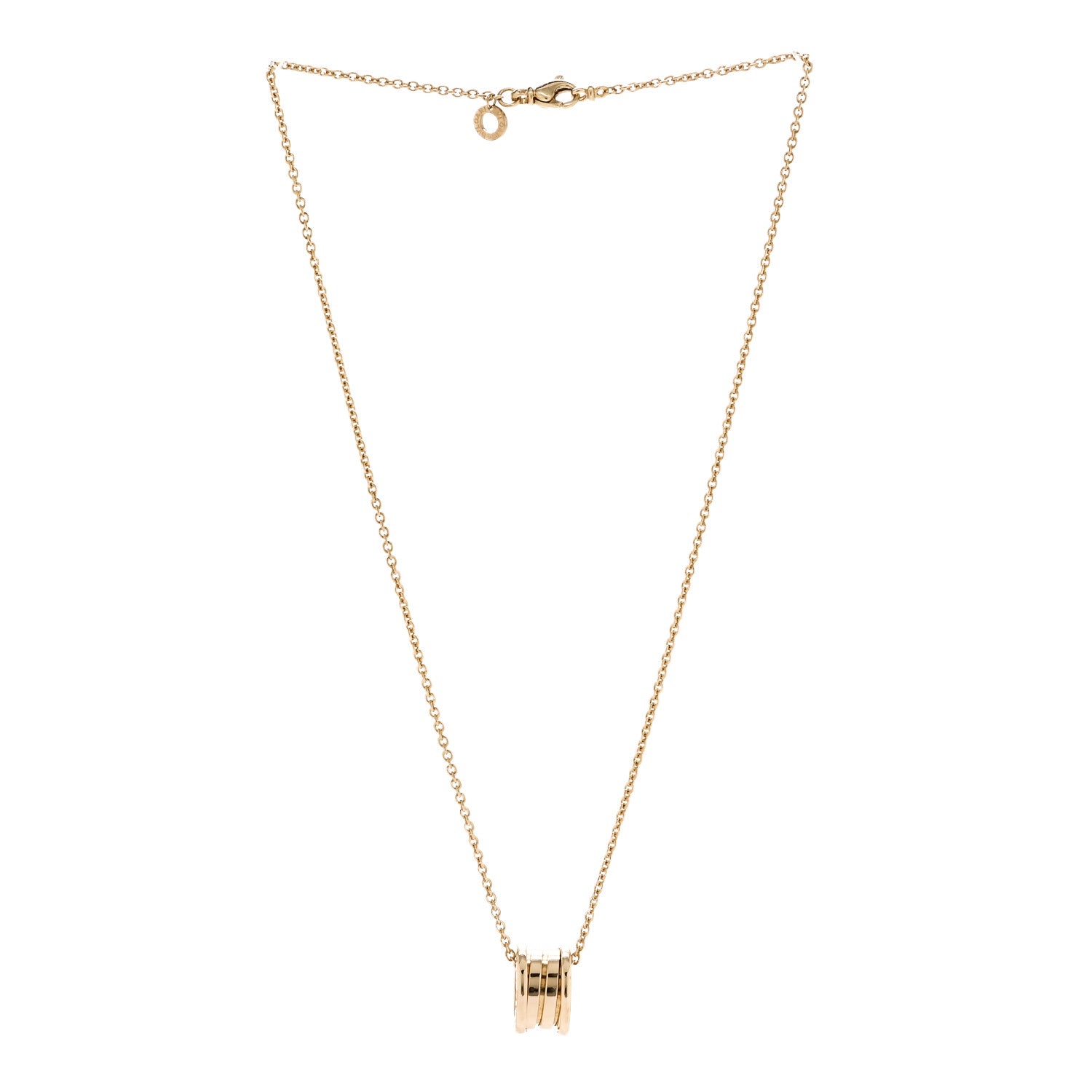 Bulgari 18K Yellow Gold B.Zero1 Pendant Necklace 3 of 6