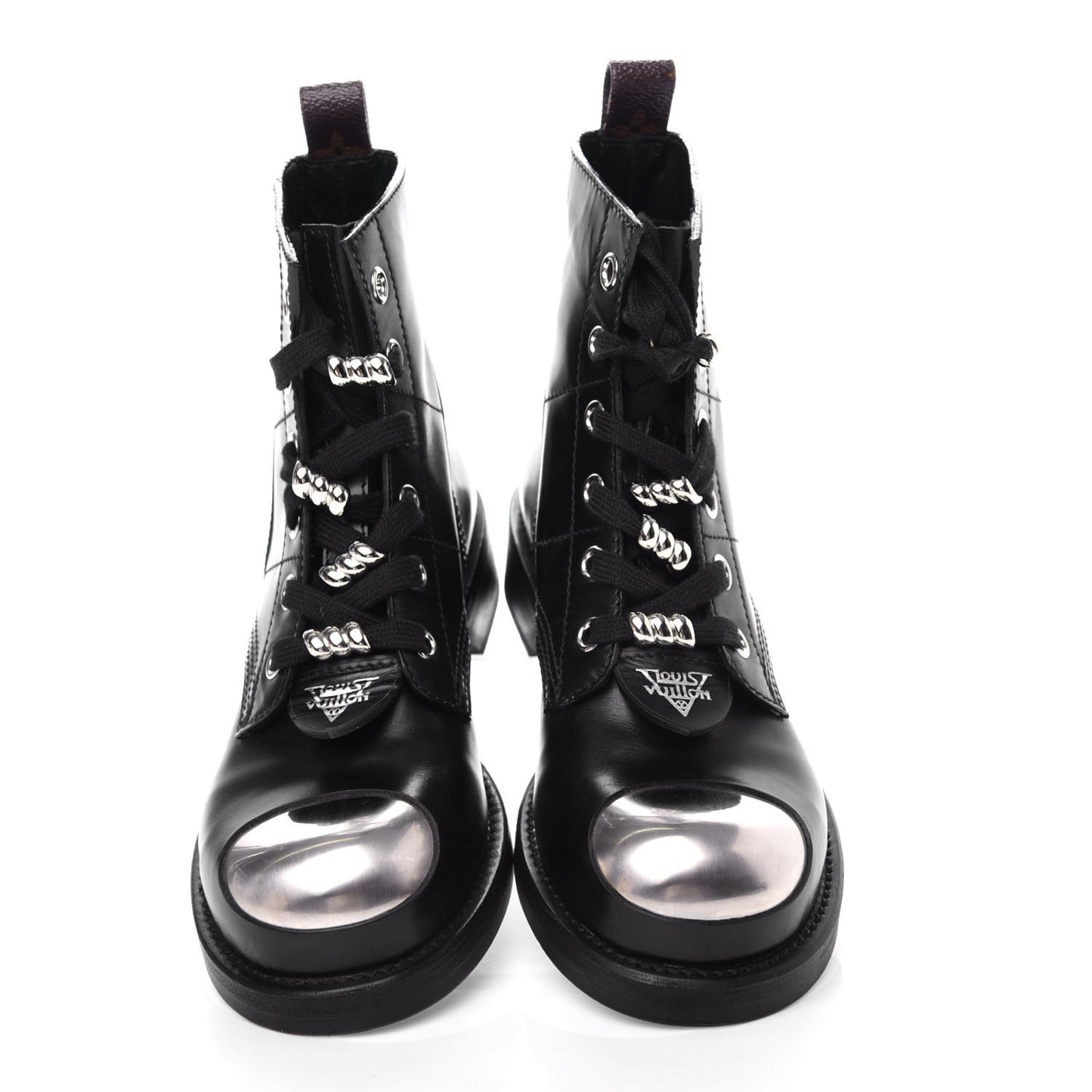Calfskin Metropolis Flat Ranger Boots 37 Black