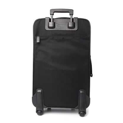 Prada Tessuto Nylon Saffiano Trolley Luggage Black 3 of 10