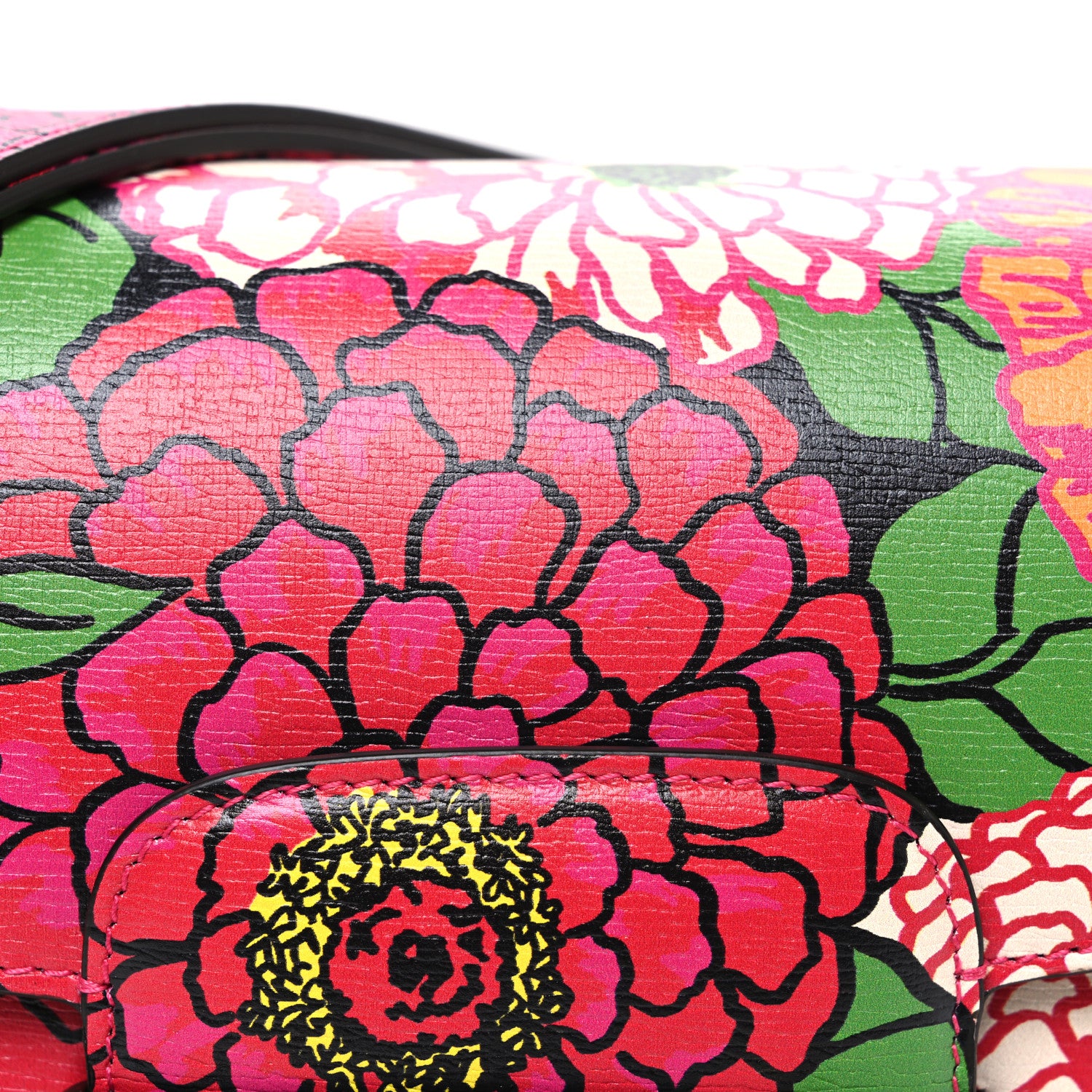 Gucci X KEN SCOTT Textured Calfskin Pomponica Print Horsebit 1955