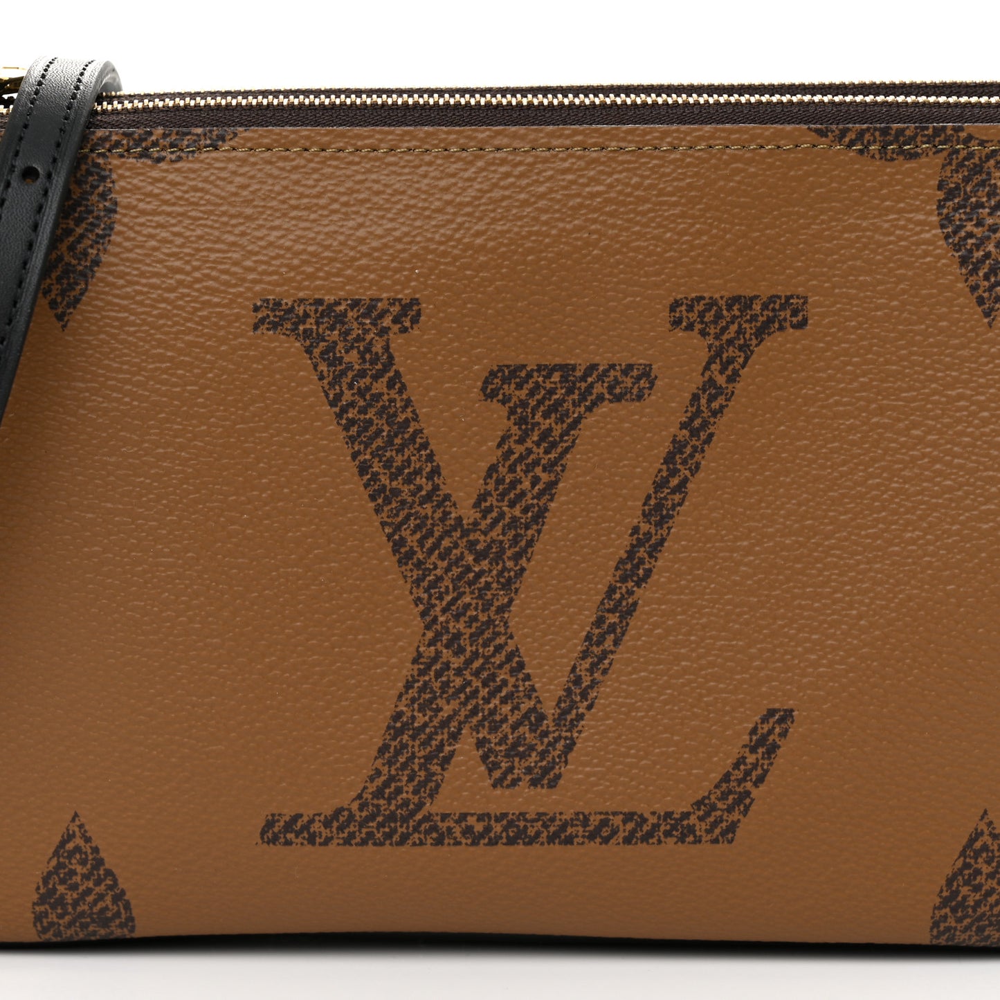 Reverse Monogram Giant Double Zip Pochette
