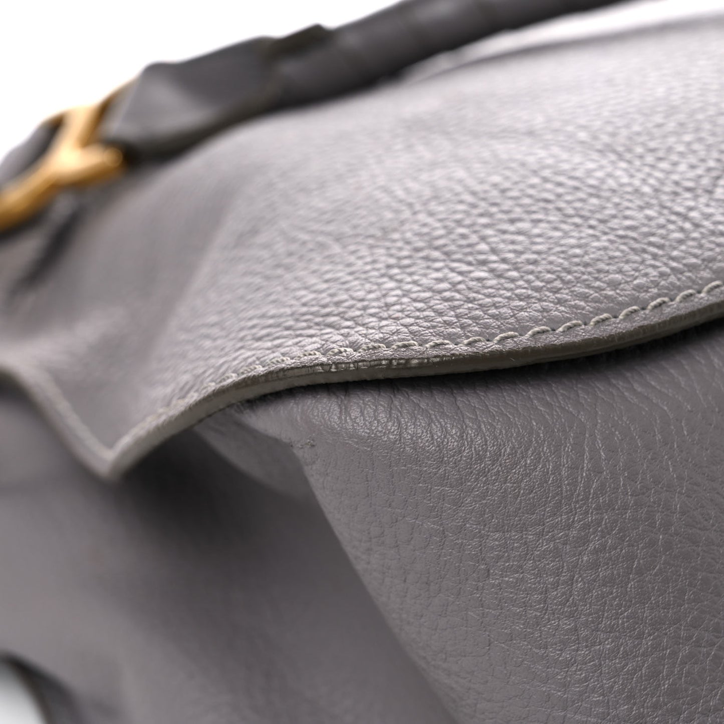 Calfskin Large Marcie Satchel Cashmere Grey