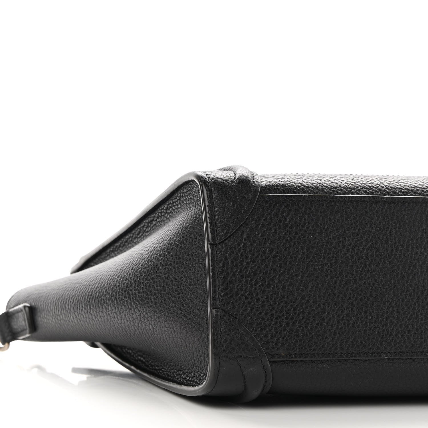 Celine Drummed Calfskin Nano Luggage Black 8 of 9