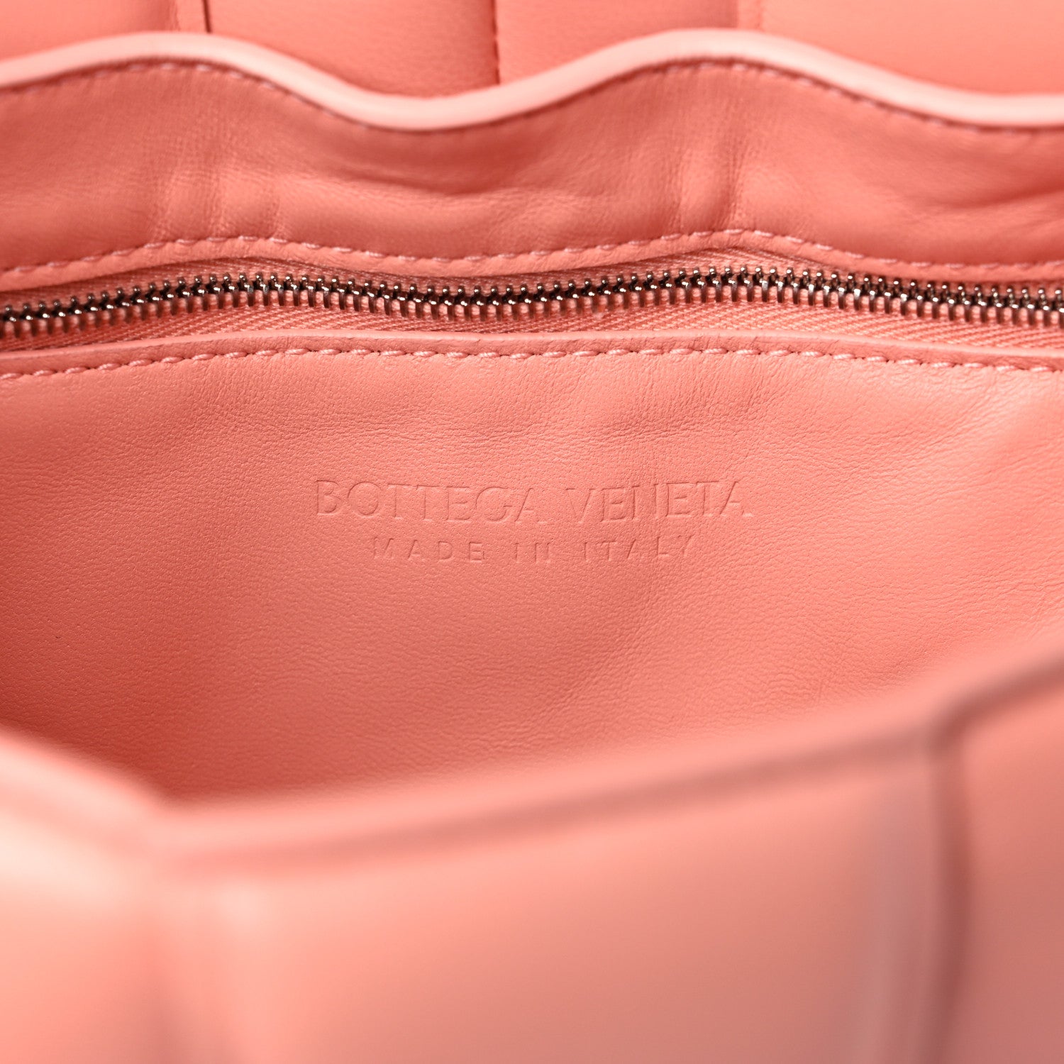 Bottega Veneta Nappa Maxi Intreccio Padded Cassette Crossbody Bag Peachy 5 of 7