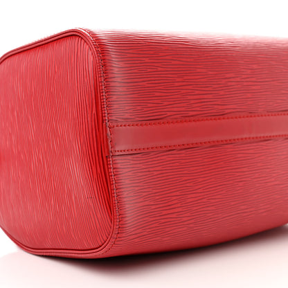 Louis Vuitton Epi Speedy 25 Castillan Red 8 of 14