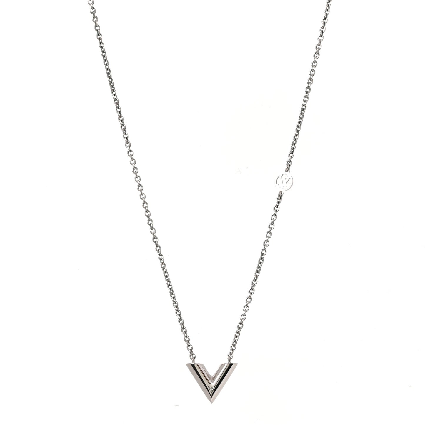Metal Essential V Supple Necklace Silver