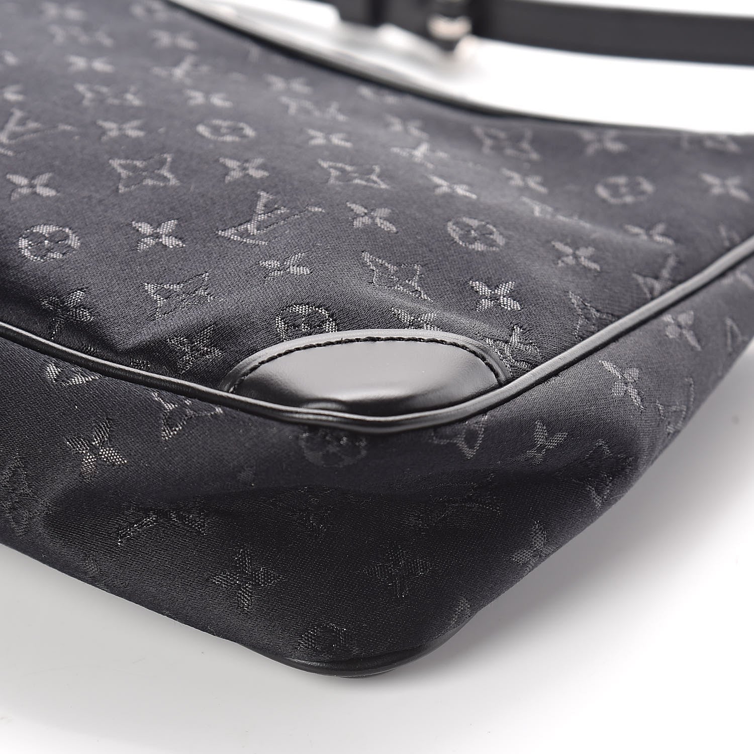 Louis Vuitton Satin Monogram Little Boulogne Black 10 of 10