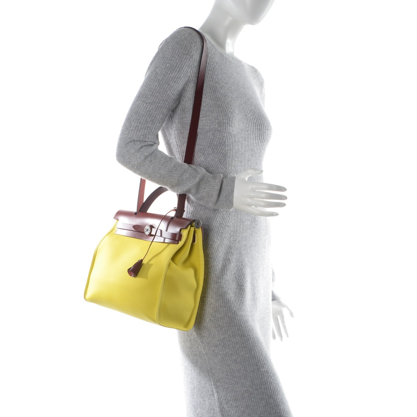 Vache Hunter Toile Herbag Zip 31 PM Lime Rouge H