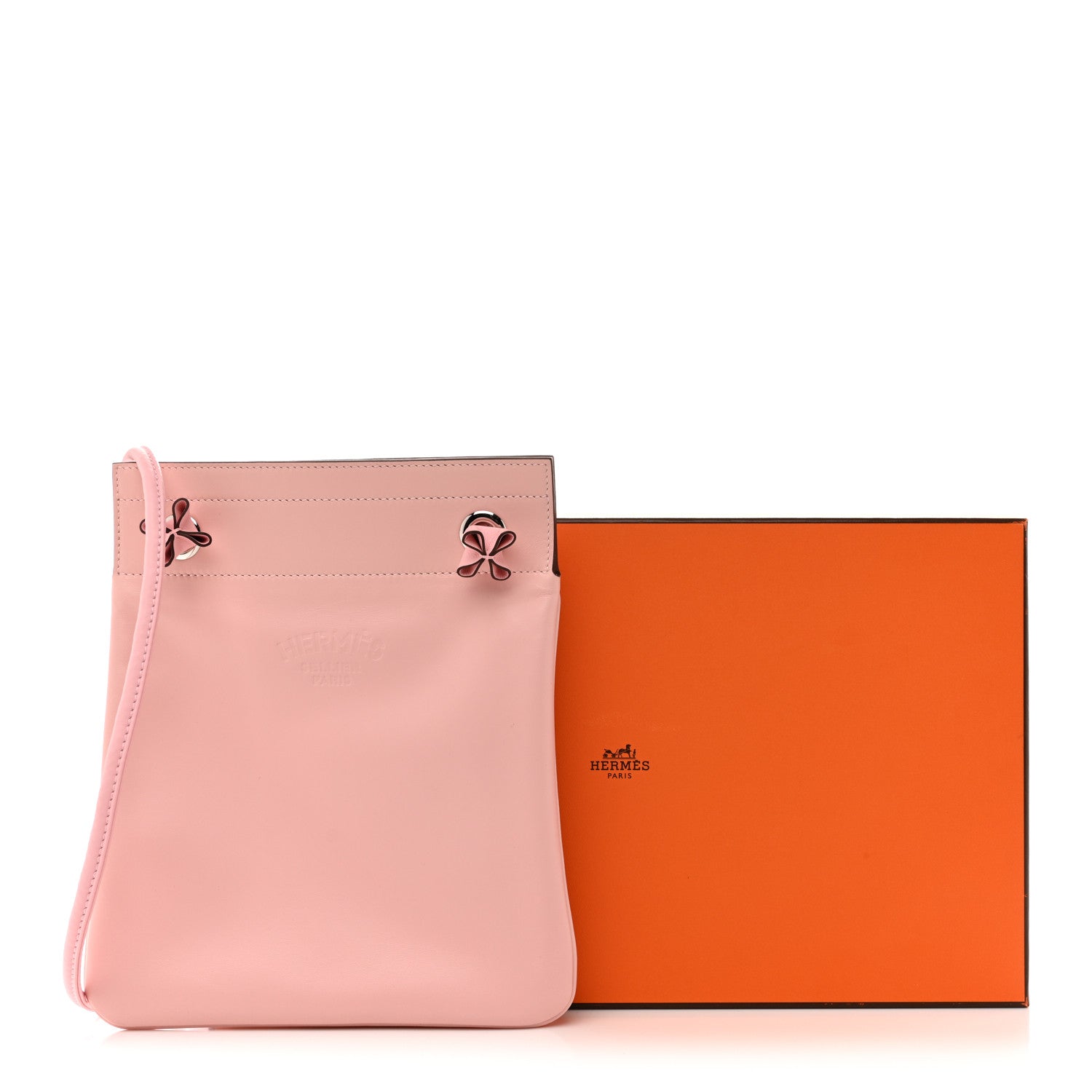 Hermes Milo Lambskin Swift Mini Aline Rose Sakura 10 of 10