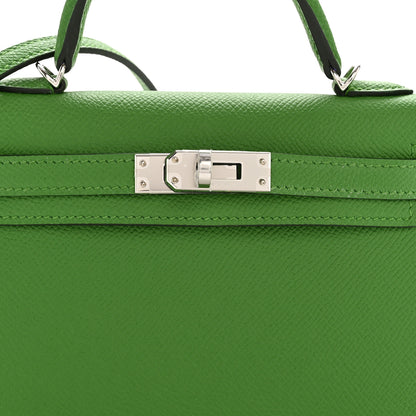 Hermes Epsom Mini Kelly Sellier 20 Vert Yucca 7 of 9
